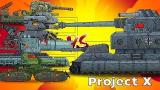 PROJECT X AGAINST GUSTAV - Cartoons about tanks / Gladiator Fights