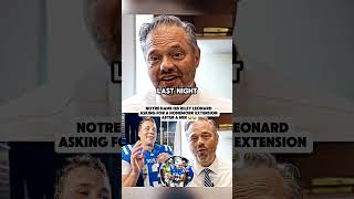 Riley Leonard Asking His Professor For A Homework Extension
