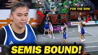 PASOK NA SA SEMIS ANG GILAS WOMENS 3X3! Unstoppable si Dela Rosa sa Ilalim! Tinalo Singapore! screenshot 2