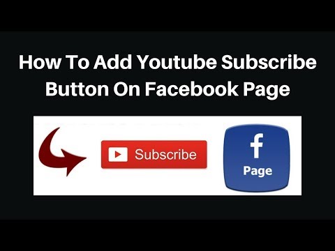 How to add youtube subscribe button on facebook page