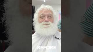 Huge White Beard Transformation Ready For A Wedding #shorts