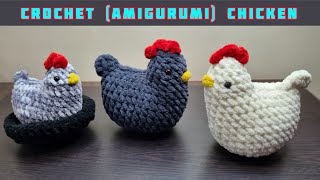 Chicken crochet amigurumi tutorial l easy amigurumi Mabel Chicken pattern for beginners l