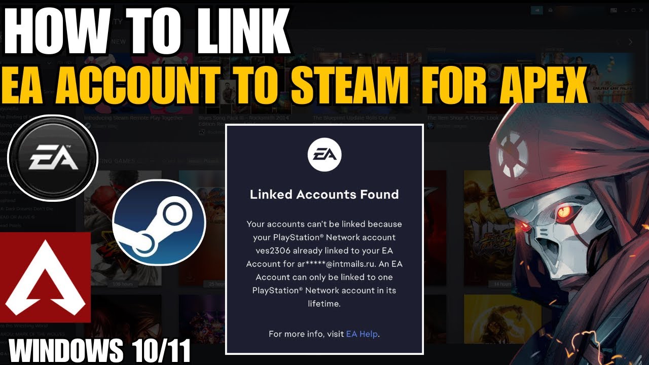 How to Link EA Account to Steam for Apex Legends - YouTube