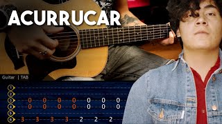 Vignette de la vidéo "ACURRUCAR - Ed Maverick GUITARRA Tutorial | ACORDES TAB Christianvib"