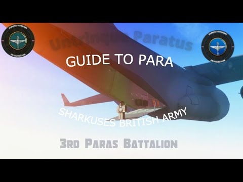 Guide to paras Roblox BRITISH ARMY