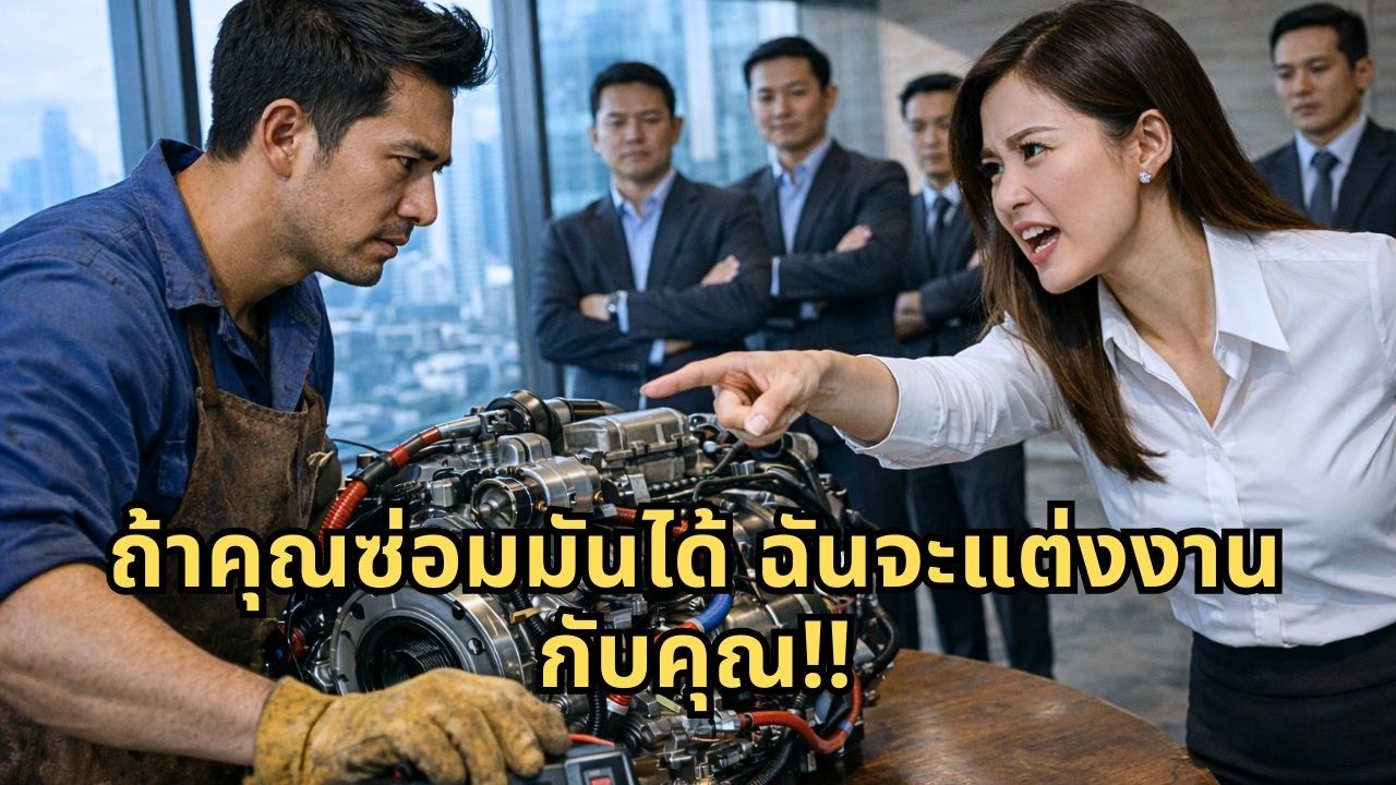 หญิงมหาเศรษฐีท้าให้ภารโรงผู้ยากจนซ่อมเครื่องยนต์ให้เธอ – 30 นาทีต่อมา เขาทำให้คนทั้งบริษัทตะลึง!