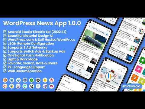 Solodroid: WordPress News App Demo