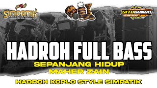 Hadroh Full Bass Sepanjang Hidup Maher Zain Cocok Buat Cek Sound Sore