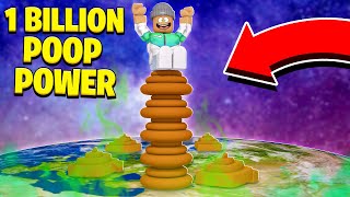 I ate EVERYTHING and got 1,000,000,000 POOP POWER.. (Roblox)