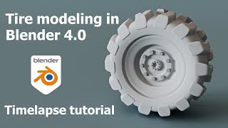 Tire modeling in Blender 4.0 | Beginner Tutorial |