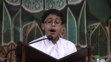 القارئ باقر محمد البني   التَّصفيات النِّهائية بمسابقة الفردوس التَّاسعة 5 12 2015م