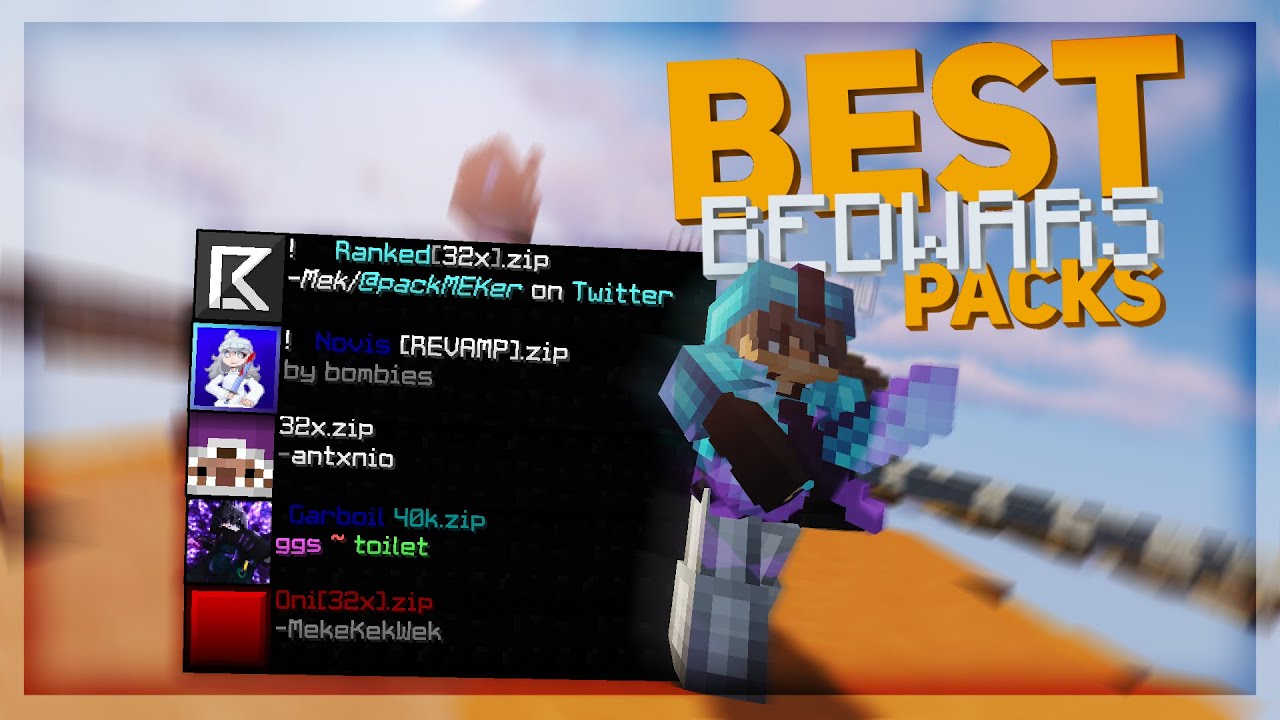 TOP 5 BEST Bedwars TEXTURE PACKS!