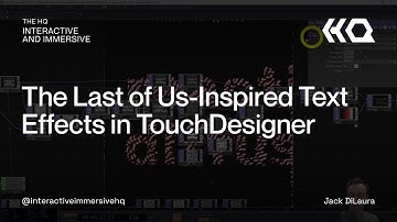 The Last of Us-Inspired Text Effects in TouchDesigner TouchDesigner Tutorial 127
