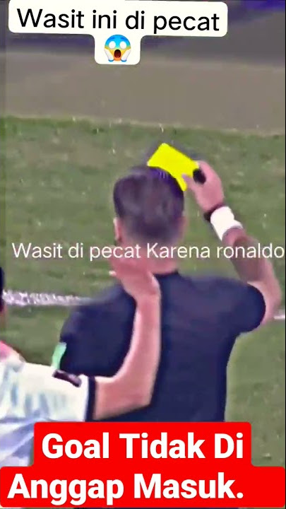 Detik Detik Ronaldo di beri kartu Kuning, Cetak Goal tapi Tidak Di Anggap Masuk #ronaldo #goals