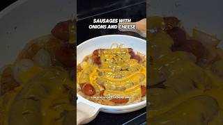 Polish Recipe sausages with onion and cheese - simple Slavic recipe from childhood