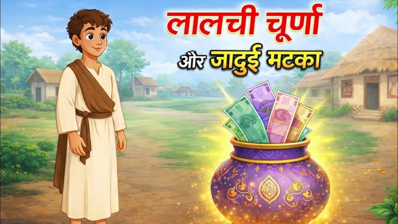 Lalchi Churan aur Jadui Matka | Hindi animated video | Hindistory