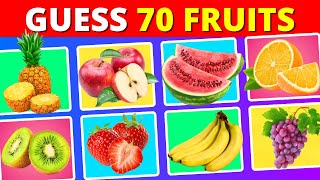 Guess the Fruit in 3 Seconds  70 Different Types of Fruit | Quiz