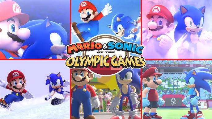 Mario e Sonic em game das Olimpíadas de 2012