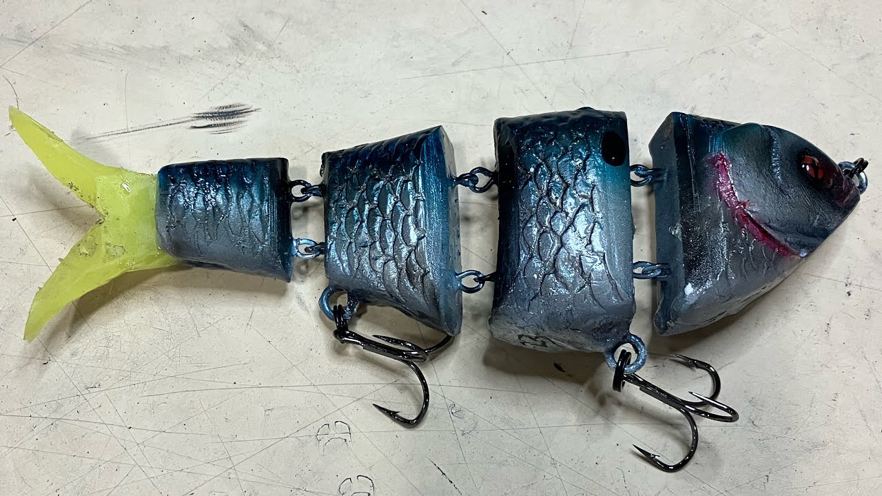 Jointed threadfin shad swim bait YouTube