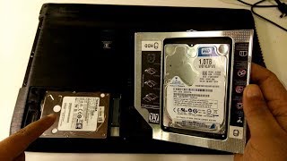 how to add 2 hdd in a laptop hdd ssd caddy for extra storage (laptop upgrade)