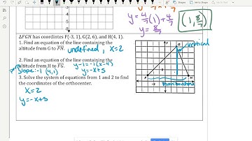 5.2 Graphing Altitudes to find Orthocenter Part 2