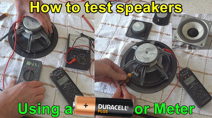 How to Test Broken or Blown Speaker, Drivers, Bass, Tweeter, Mid Range, Vintage Speakers Driver