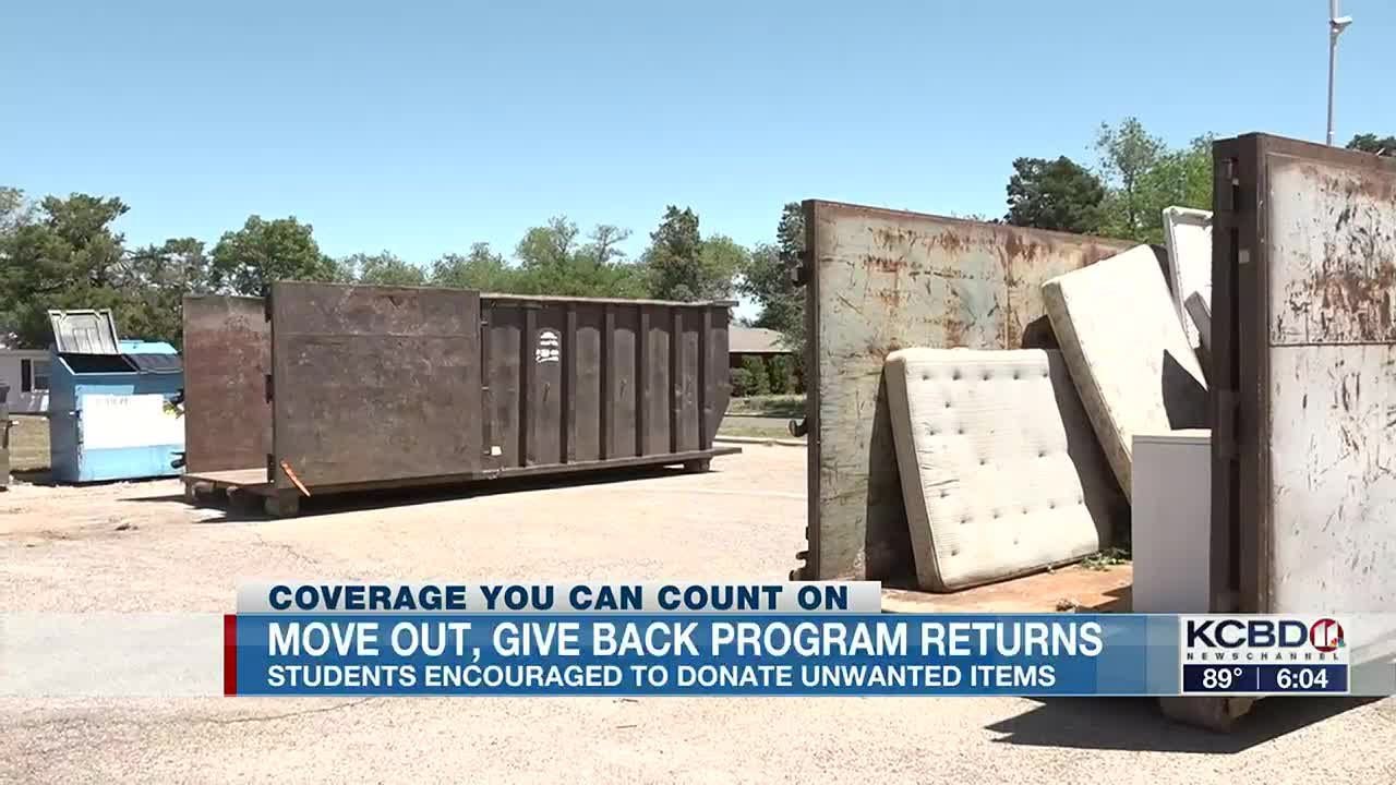Students urged to donate furniture, appliances as they move out of
