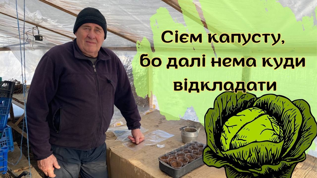 Сієм капусту, бо далі нема куди відкладати