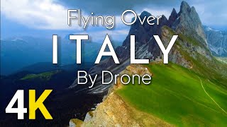 ITALY by drone in 4K - Flying over italy - italy 4k