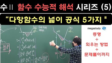 [수2. 다항함수의 수능적 해석 시리즈] 5편 "다항함수의 넓이 공식 5가지" (증명 / 문제적용) I 메가스터디 러셀 임믿음 T