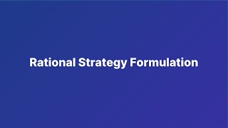 Rational Strategy Formulation in People Management | CIPD Level 5 Guide