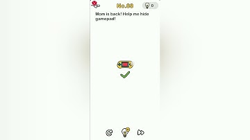 Brain Out Level 88 mom is back! help me hide gamepad!