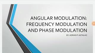 Angular Modulation - ECE121-E01 Net Worth