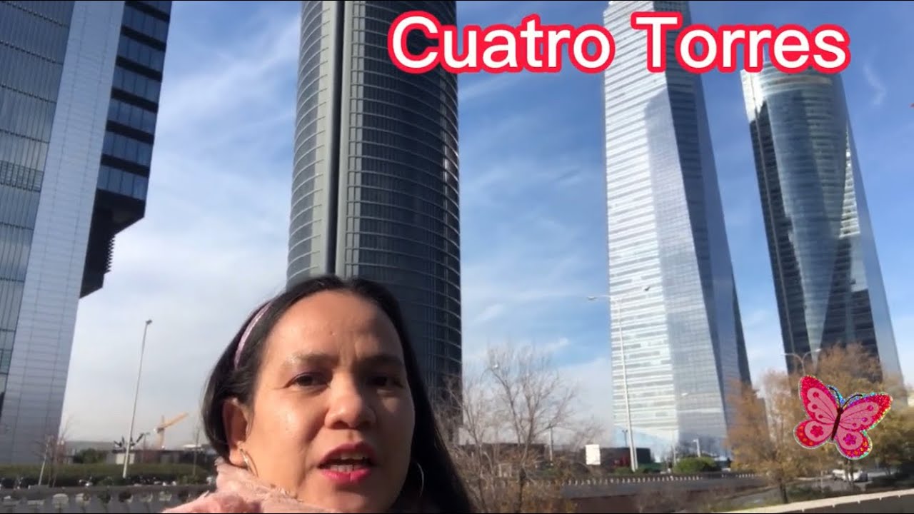 CUATRO TORRES LANDMARKS IN MADRID SPAIN (