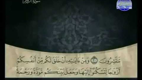 الختمة المرتلة للشيخ علي عبدالرحمن الحذيفي - الجزء الحادي والعشرون ( 21 ) - قناة المجد للقرآن الكريم