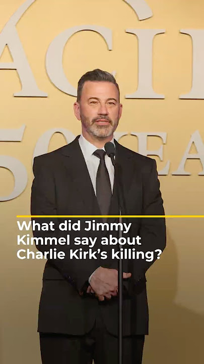 What did Jimmy Kimmel say about Charlie Kirk’s killing? | AJ #shorts