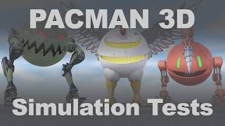 PACMAN 3D Procedural Walking & Motion Experiments | Cinema 4D Simulation Compilation | Fireknight99