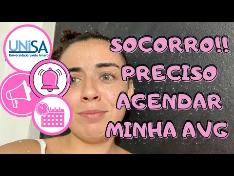 COMO AGENDAR AVG PRESENCIAL NO PORTAL DA UNISA