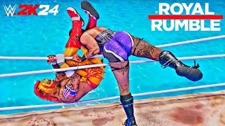 WWE 2K24 - Water Royal Rumble Match | PS5™ [4K60]