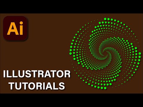How to make Spiral Dotted Geometric Shape in illustrator | MHN Graphics #viralvideo #graphicdesign