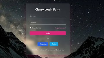 ✨ Classy Login Form: Building a Modern, "Glassy" Login UI with HTML & TailwindCSS