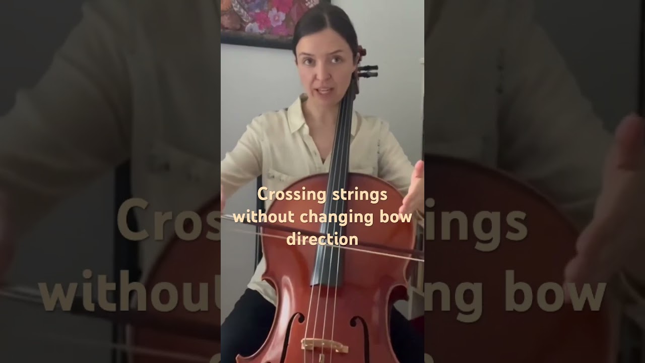 Cello Bow for beginners, Part 2: String crossings. Slurs. 