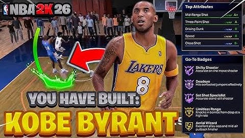 "PRIME" KOBE BRYANT BUILD is UNFAIR in RANDOM REC NBA2K26! BEST 6