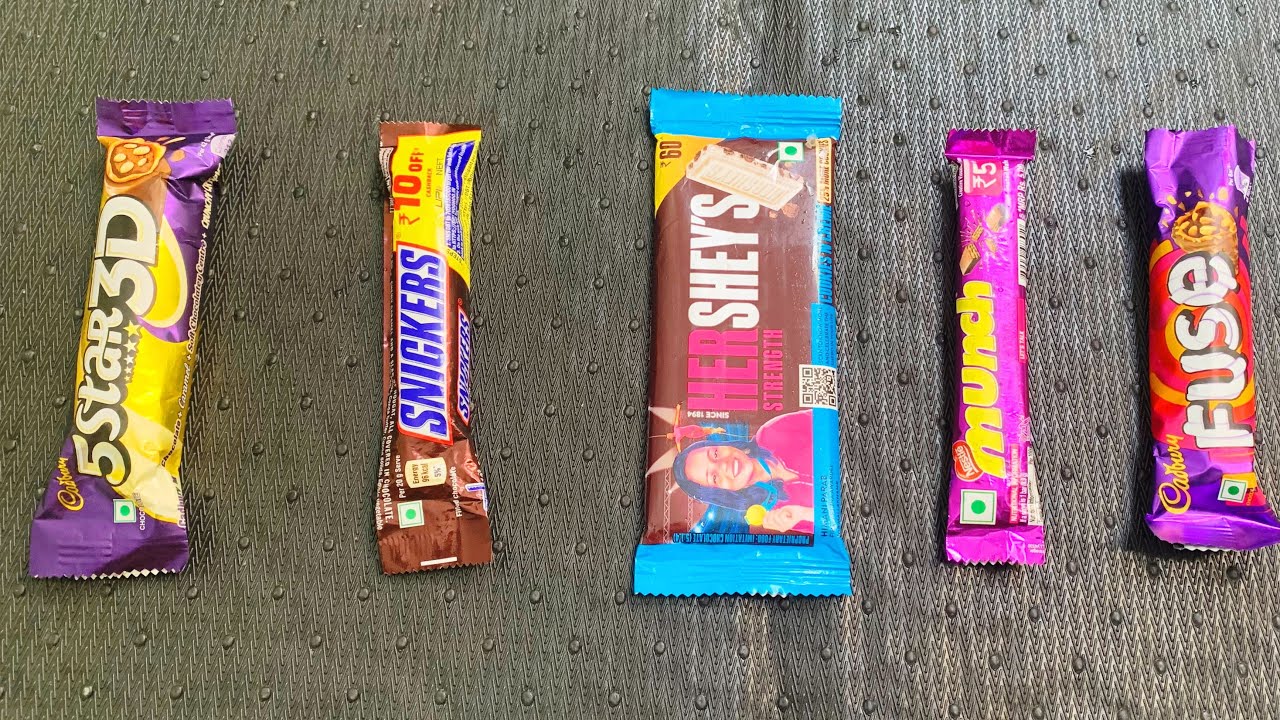 Five star vs Snickers vs Hersheys vs Munch vs Fuse YouTube