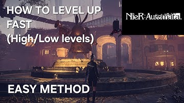 How to level up fast in NieR: Automata, defeat hidden boss at the amusement park (high/low level)