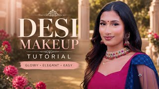 The Perfect Beginner Desi Makeup Tutorial 🦢🪷 | Easy Indian Soft Glam screenshot 5