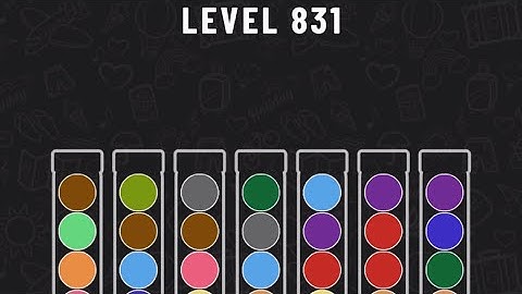 Ball Sort Puzzle Level 831 #ballsortpuzzle #ballsortpuzzlegameplay #puzzlegame #mobilegames