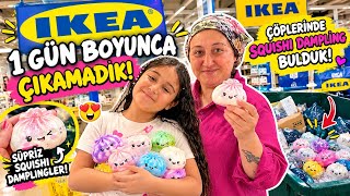 1 Gün Boyunca Ikeadan Çikamadik Ikeanin Çöpleri̇nde Squishy Dumpling Bulduk