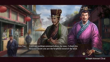 Xun Yu Scenario Intro - Romance of the Three Kingdoms XIII PUK