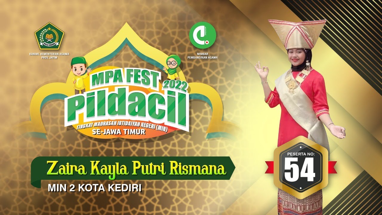 54. MIN 2 KOTA KEDIRI - ZAIRA KAYLA PUTRI RISMANA - CINTA TANAH AIR